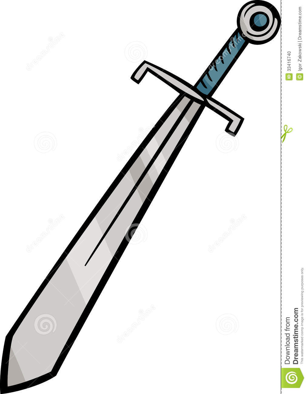 sword clipart cute