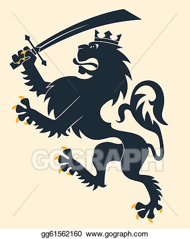 lion clipart sword