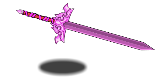 sword clipart pink