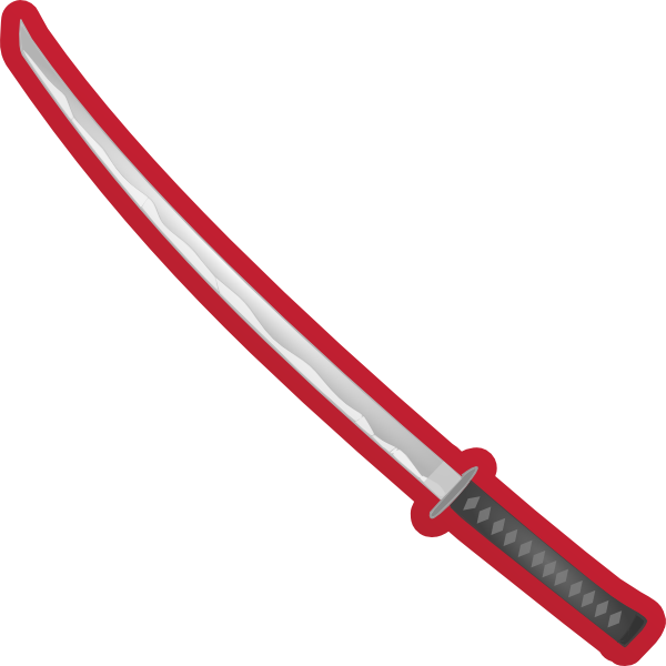 Clip art at clker. Red clipart sword