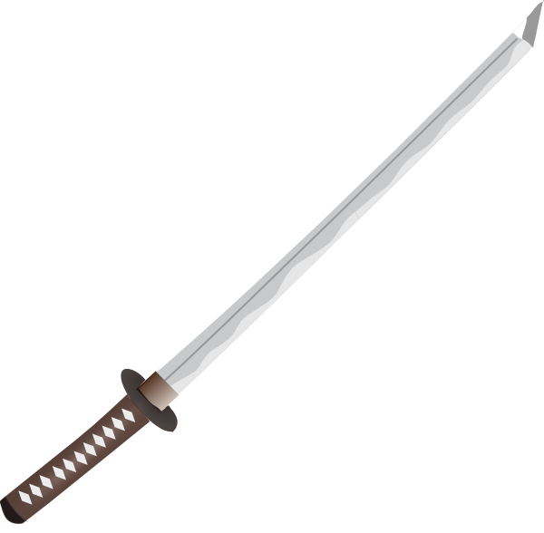 Warrior clipart sword clipart. Wakisashi clip art at
