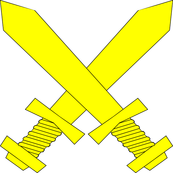 sword clipart yellow