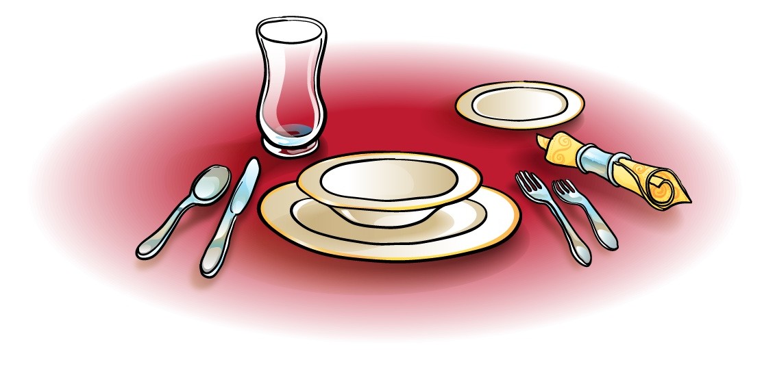 clipart table breakfast table