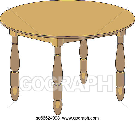 clipart table circular table