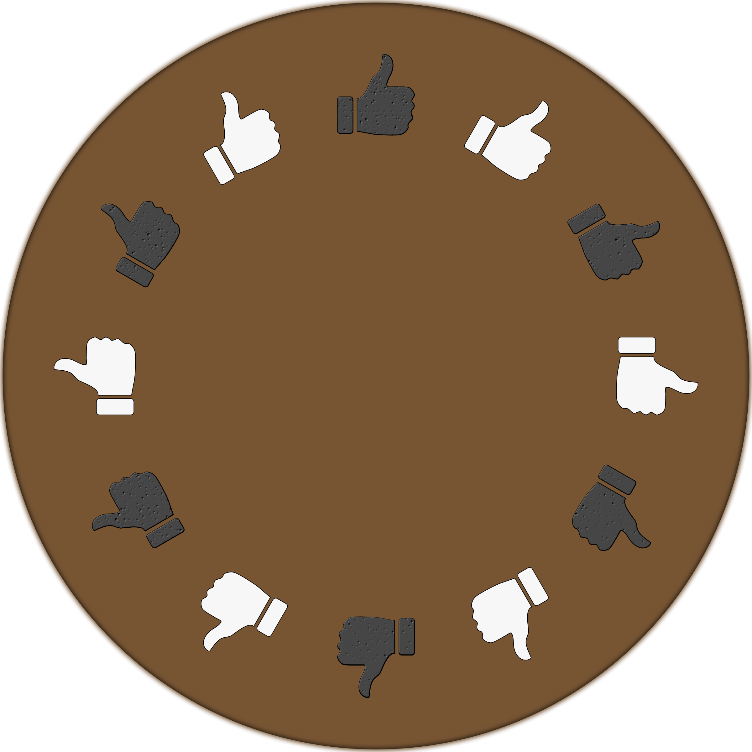 clipart table circular table