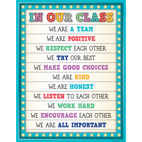 Rules clipart preschool classroom rule. Marquee in our class