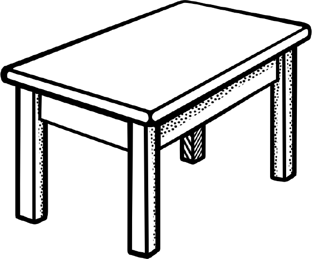 clipart table lunch table