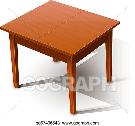 clipart table rectangle object