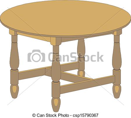 clipart table round table