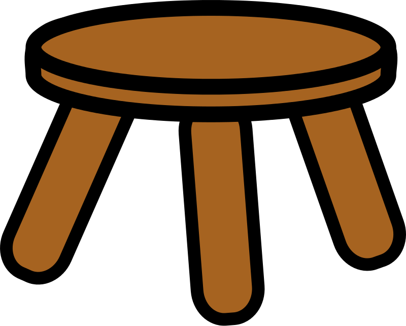 clipart table stool