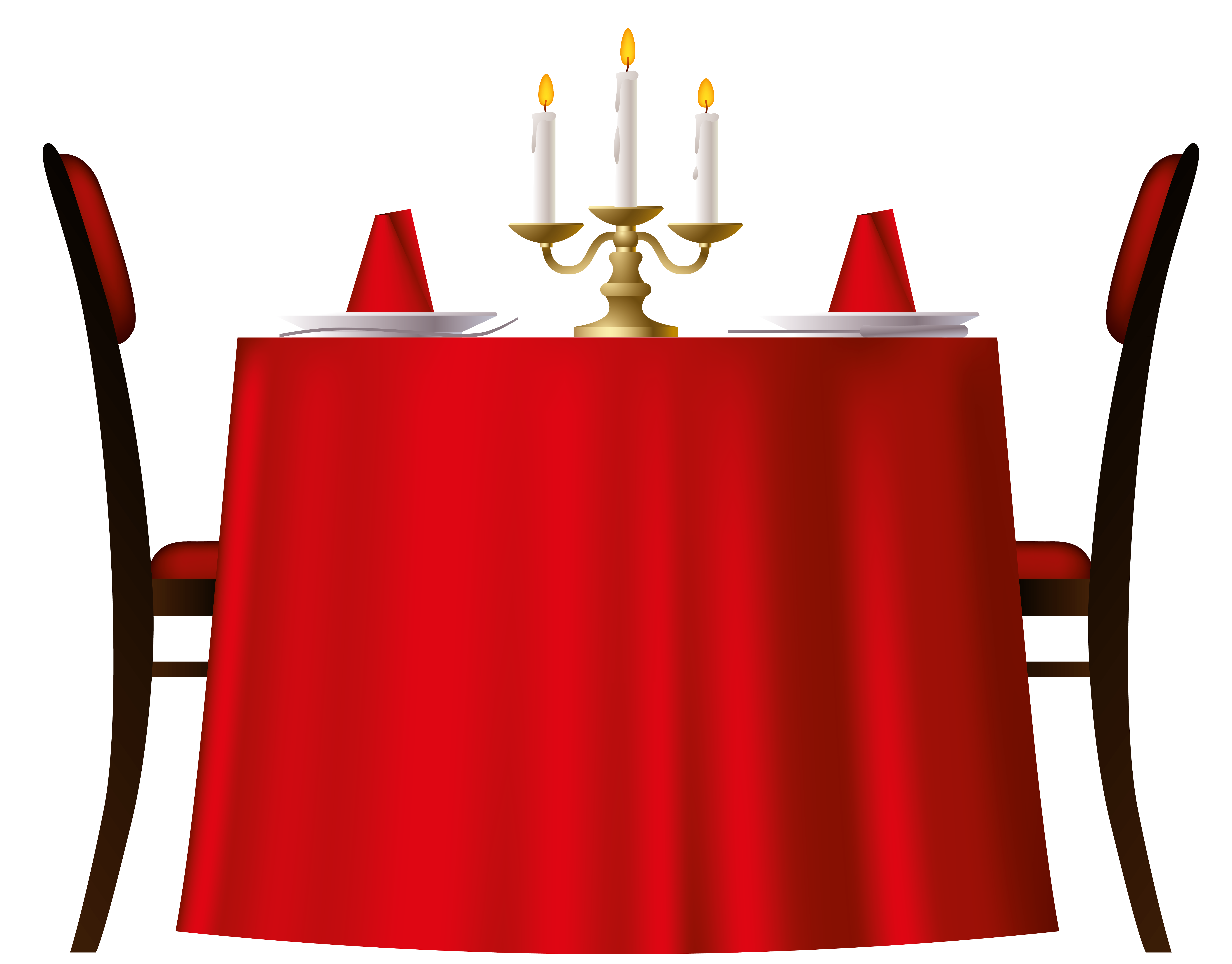 Clipart table tabble. Red romantic png image