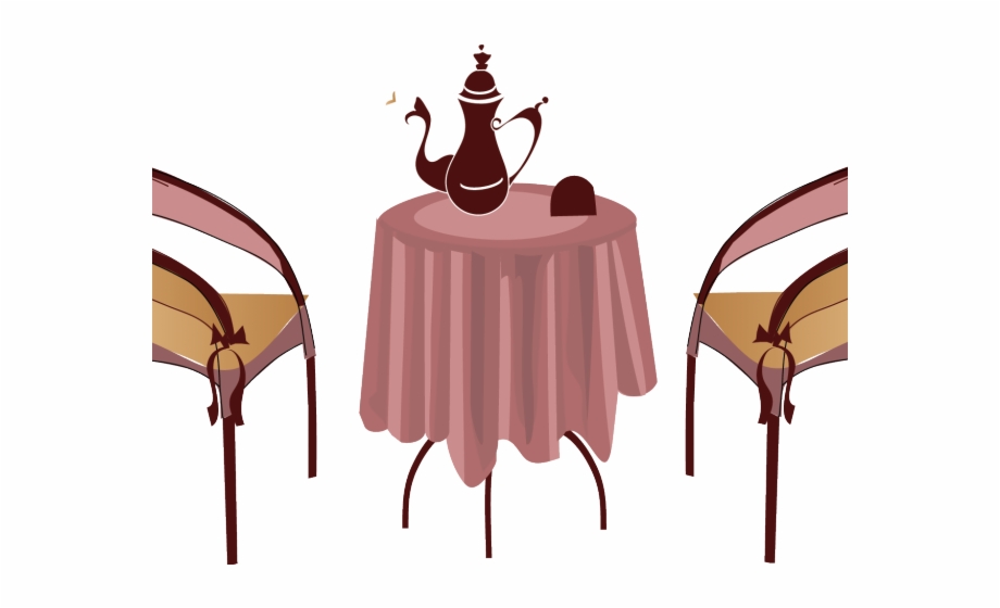 clipart table tea table