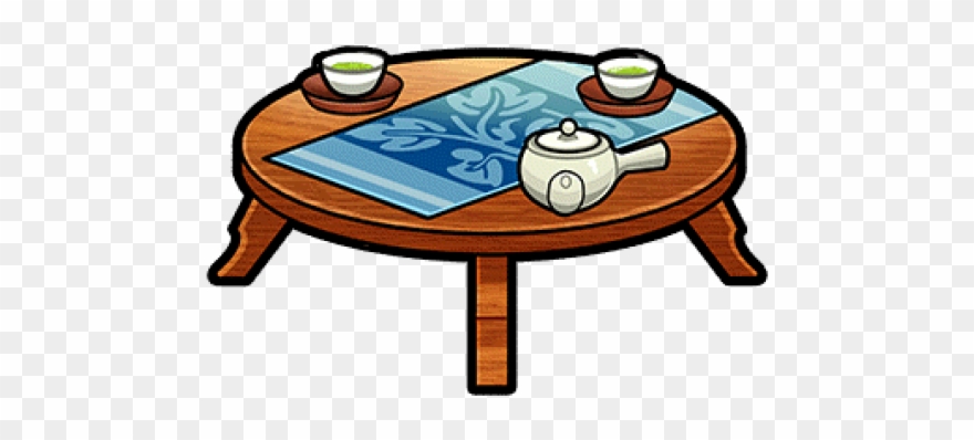 clipart table tea table