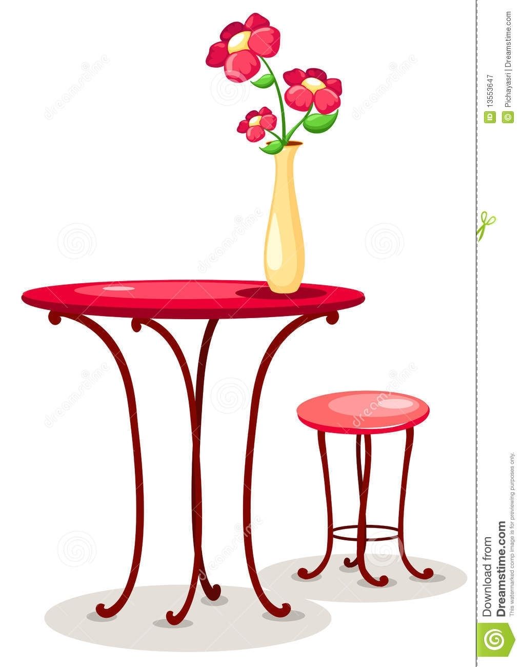 vase clipart table