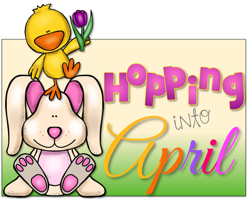 Hopping into a teeny. Words clipart april