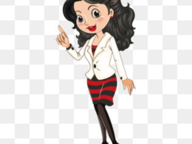 clipart teacher black hair