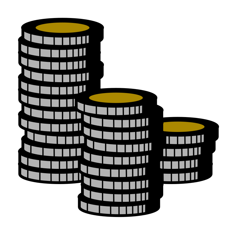 Coin stacked coin