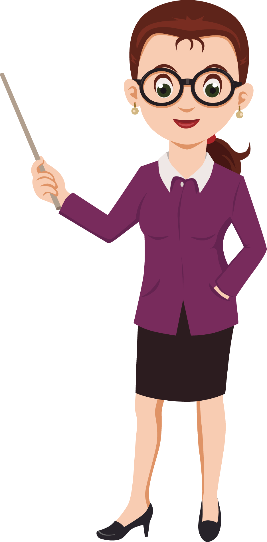 clipart teacher female