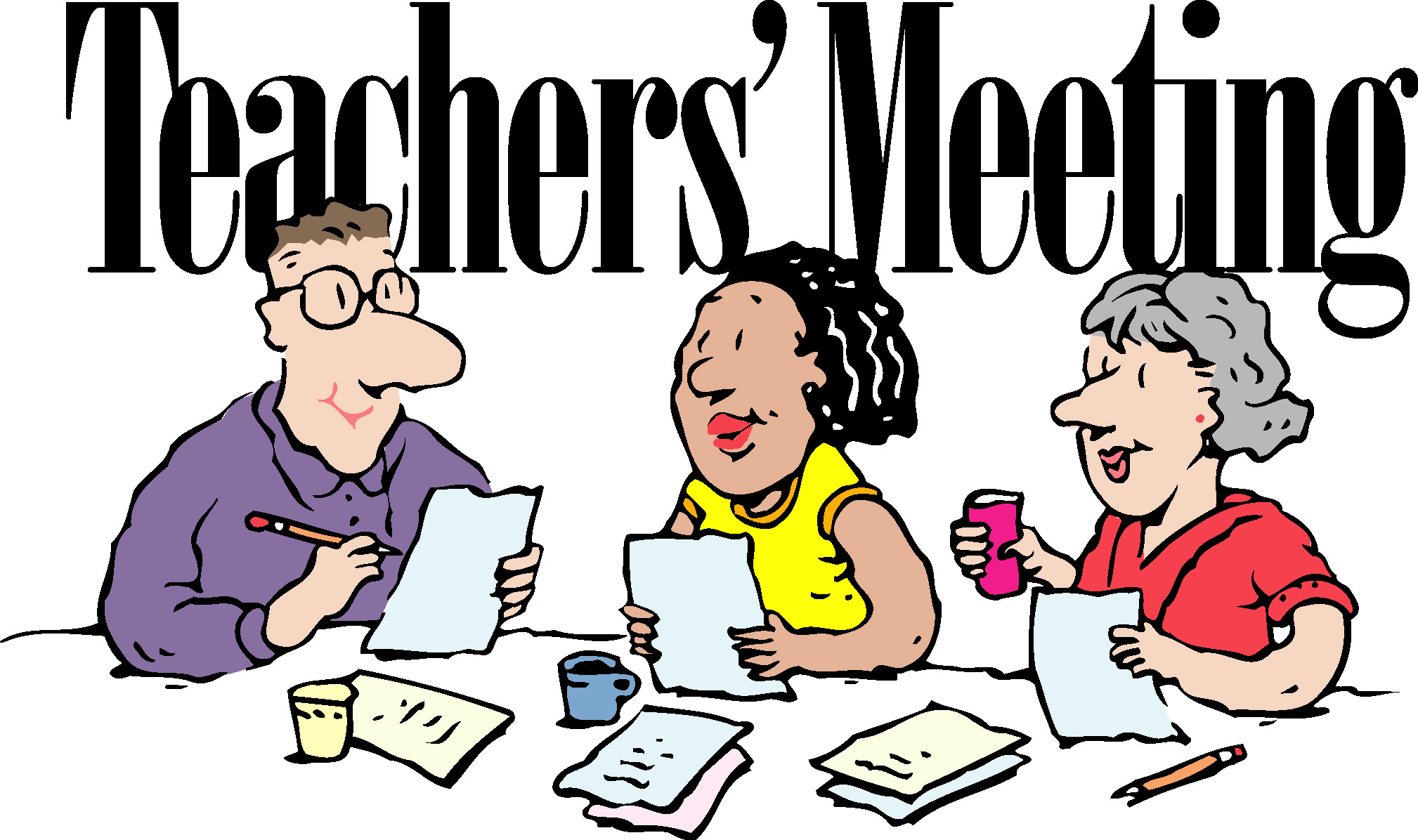 Meeting clipart teacher's. Teachers free download best