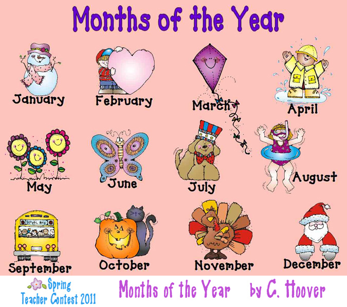 november clipart august month