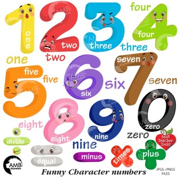 number 4 clipart number word