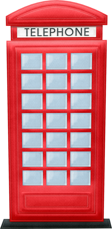 English clipart phone booth.  cabine telefonica de