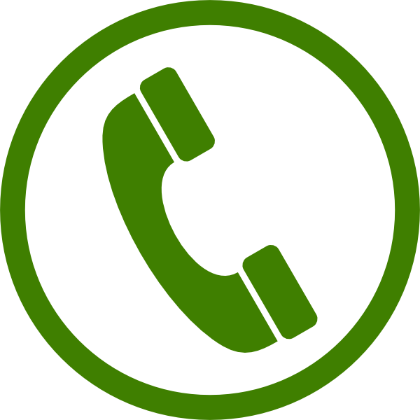 clipart telephone green phone