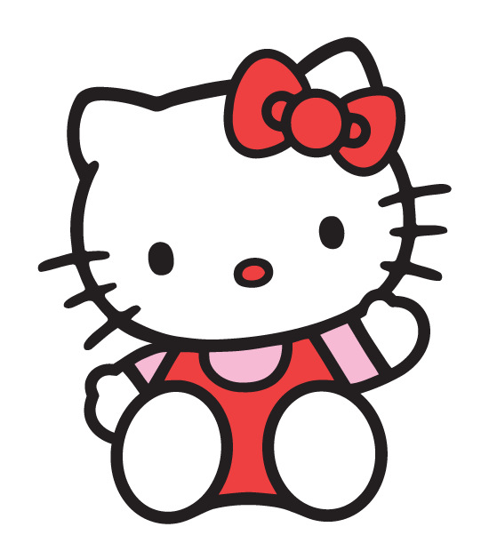 Hellow vector free graphics. Kitty clipart printable