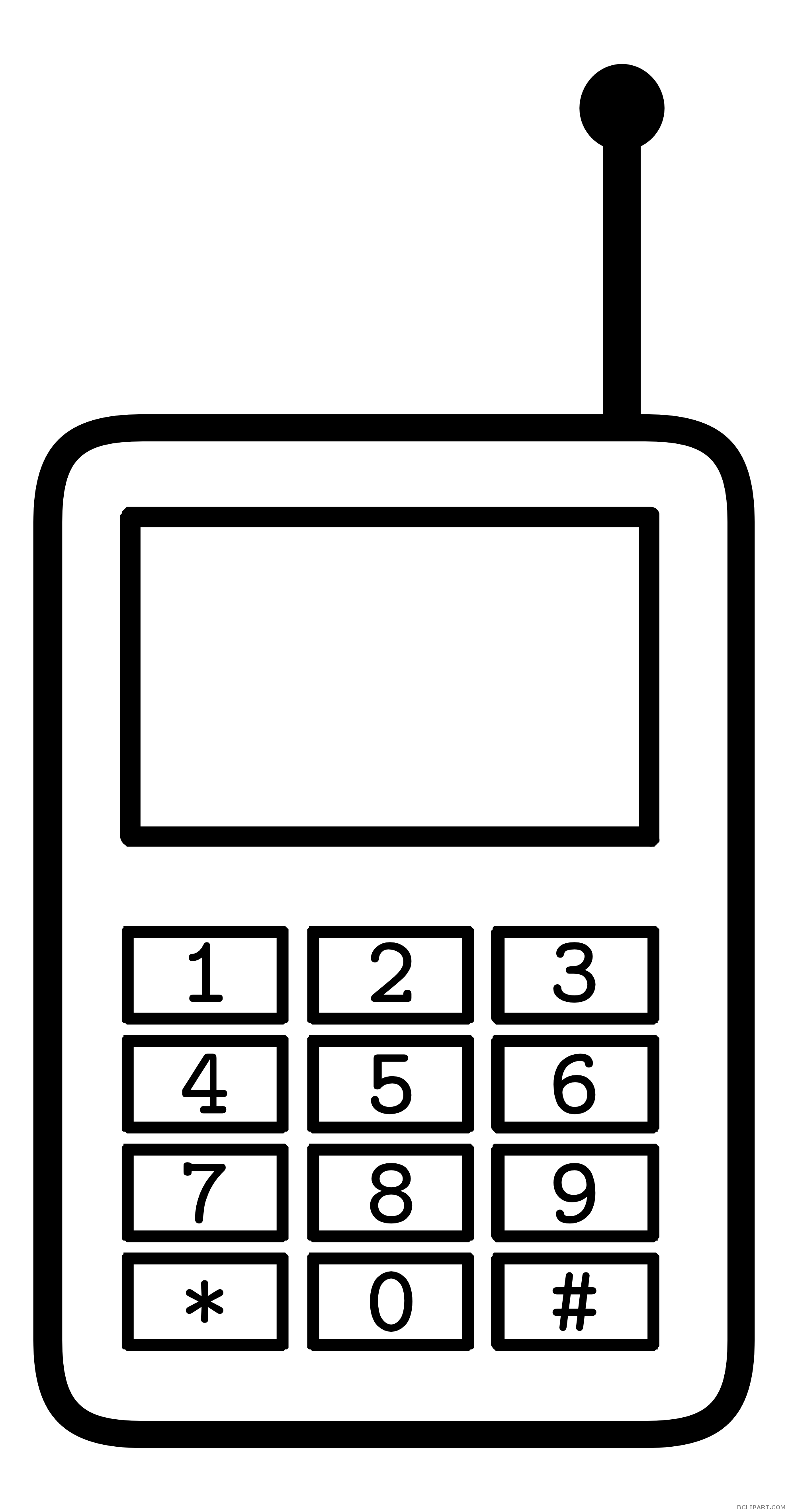 clipart telephone outline