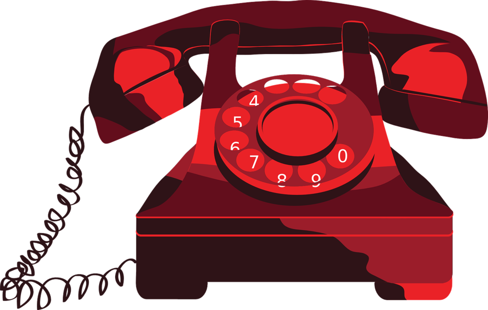 Did you just call. Telephone clipart reciever