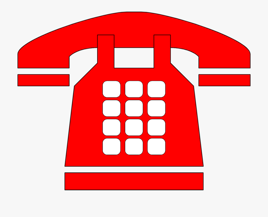 clipart telephone red telephone