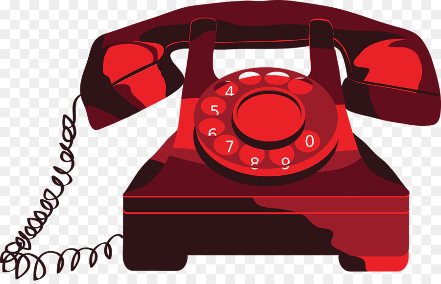 Cartoon email red . Clipart telephone teliphone