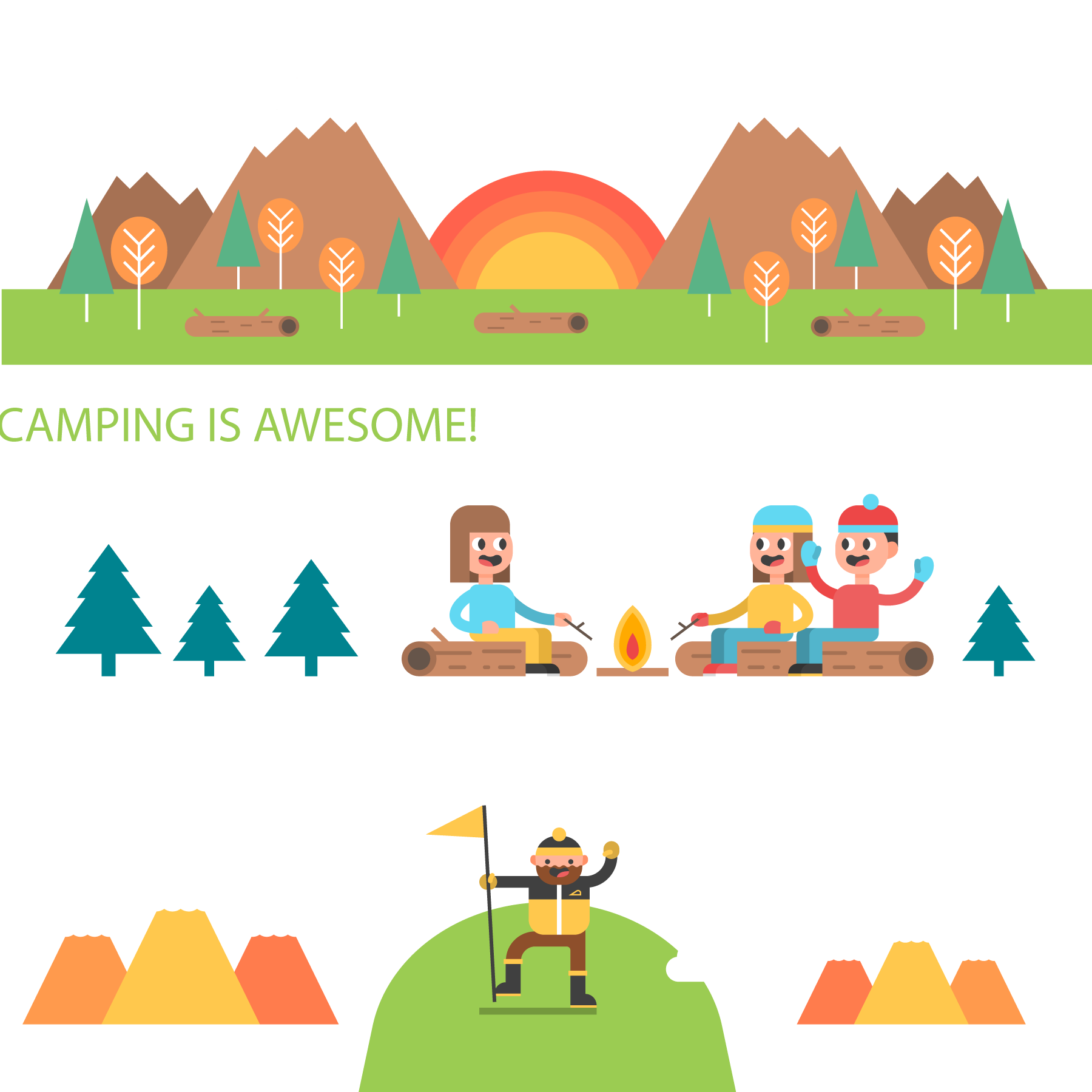 clipart tent camping birthday