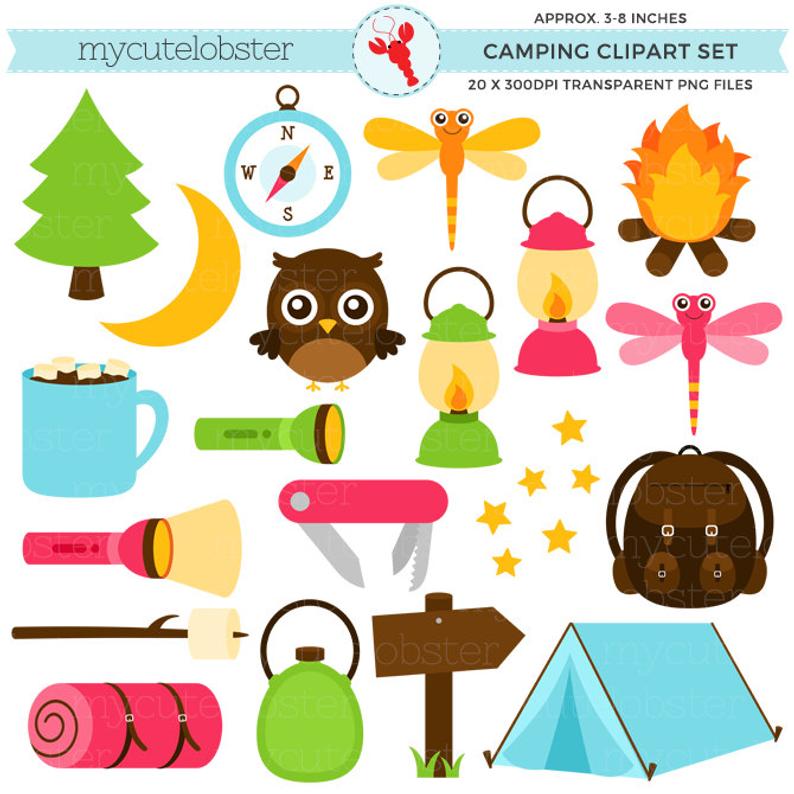 clipart tent camping lantern