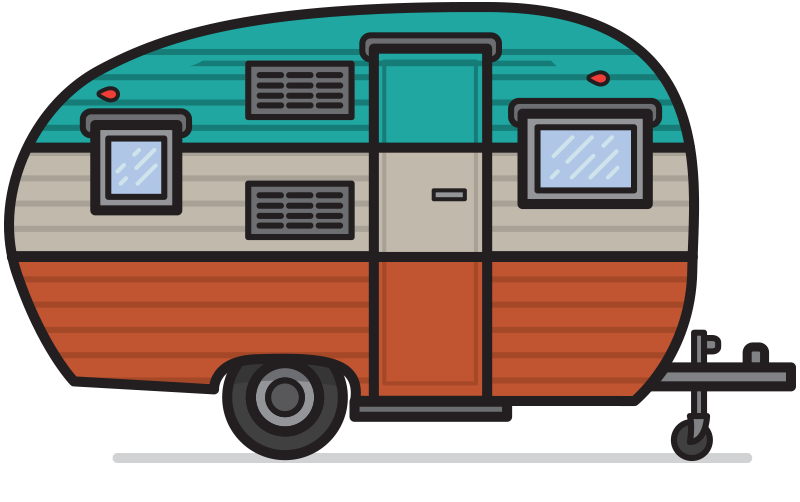 clipart tent caravan tent
