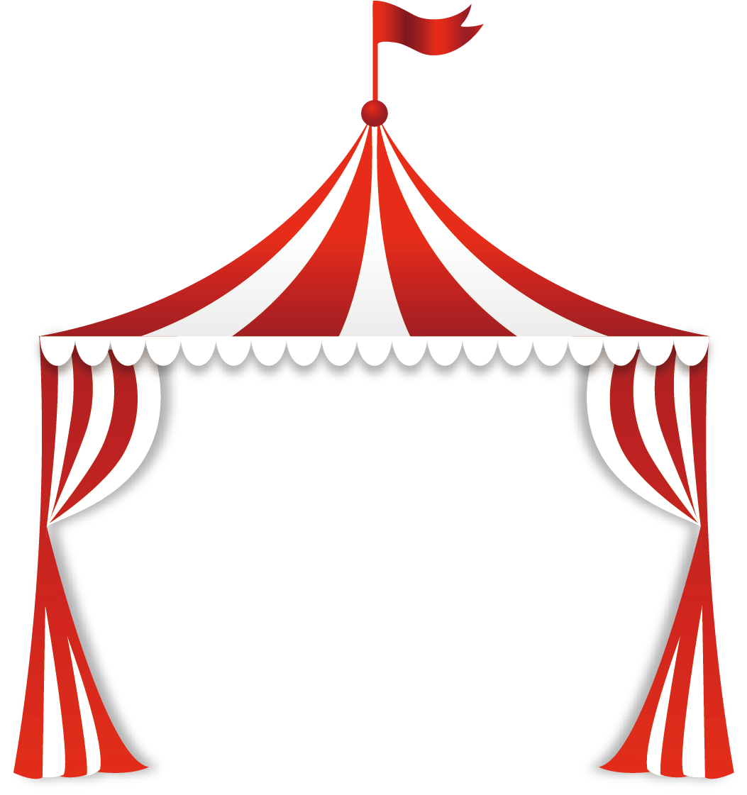 clipart tent carnival animal