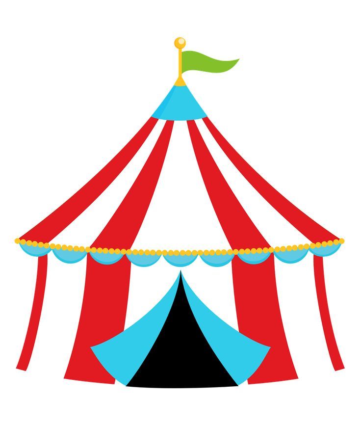 clipart tent carnival word