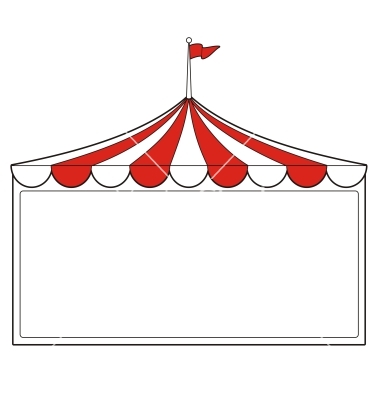 clipart tent carnival word