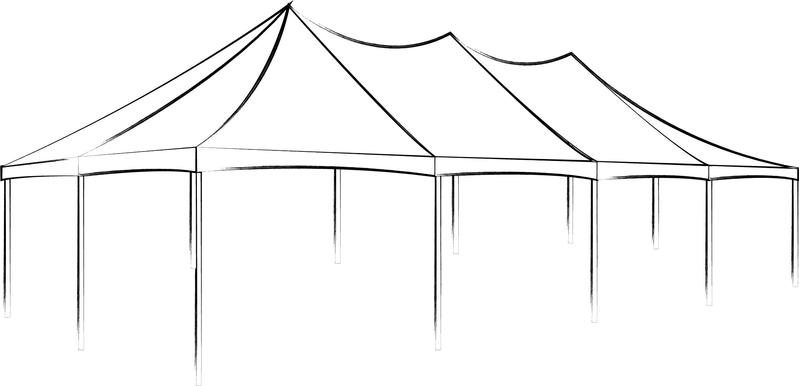  x alpine event. Clipart tent frame