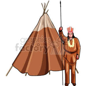 indians clipart tent indian