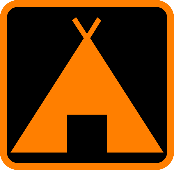 clipart tent sign