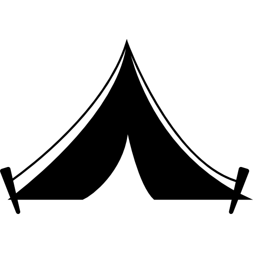 clipart tent silhouette