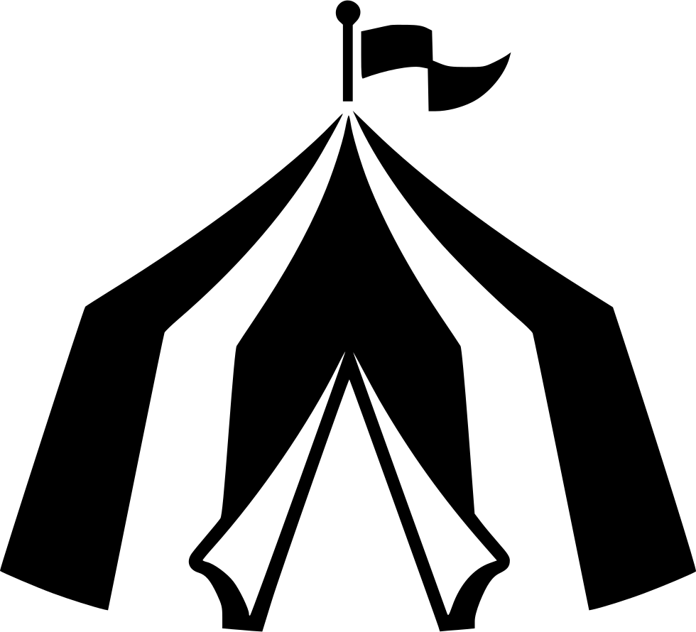 clipart tent silhouette
