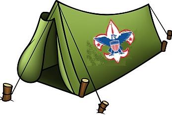 clipart tent tent boy scout