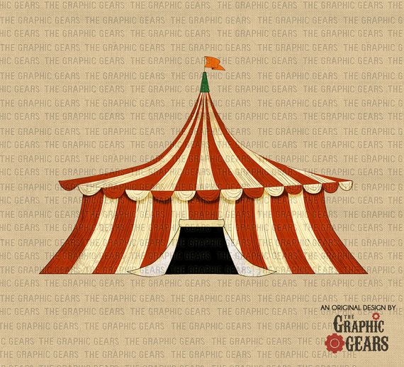 clipart tent vintage circus