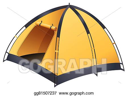 clipart tent yellow tent