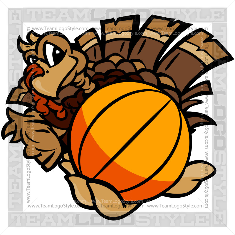 clipart turkey basketball