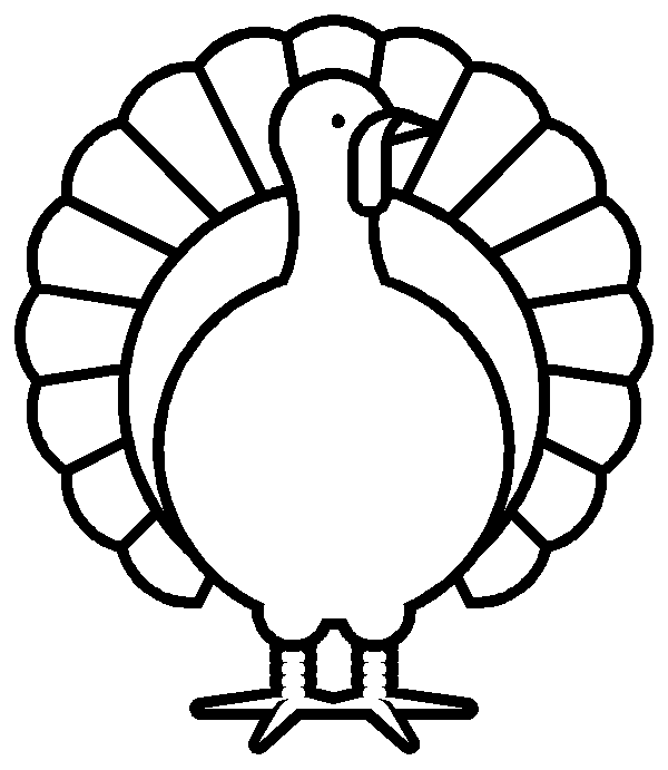 clipart thanksgiving black and white