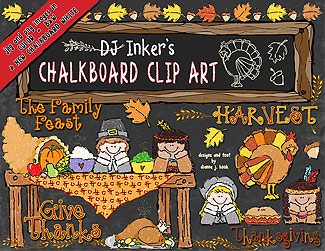 Clip art with style. Clipart thanksgiving chalkboard