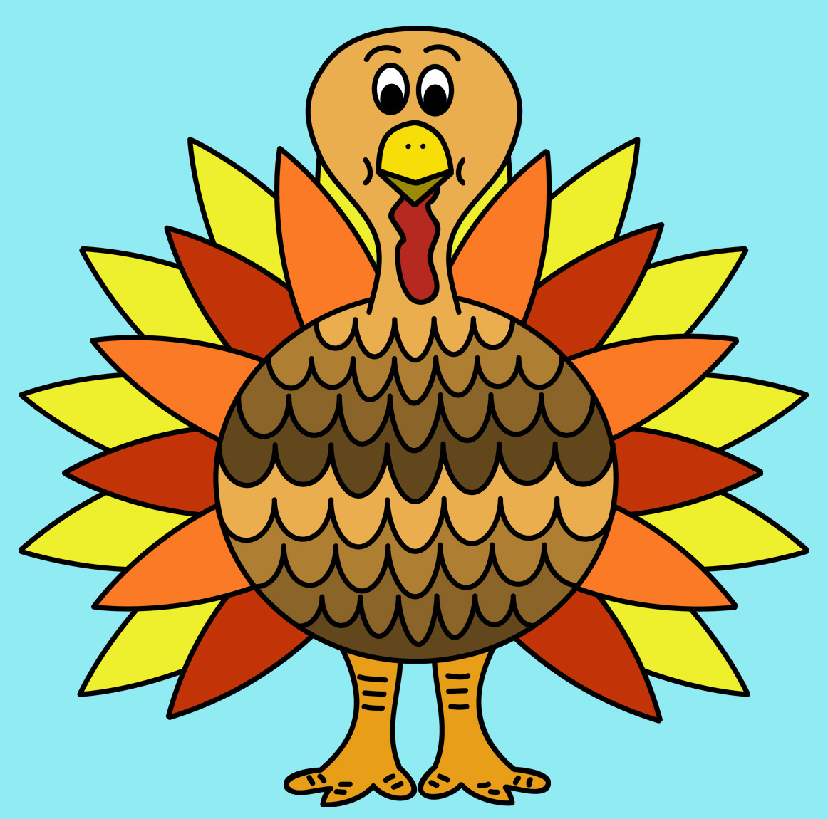 clipart thanksgiving colorful